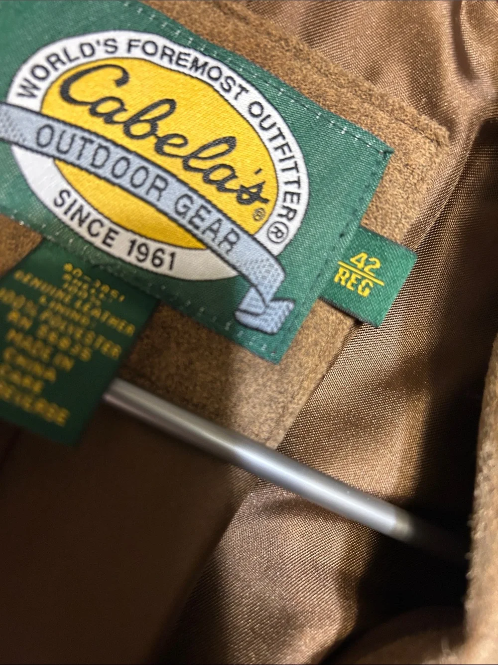 Cabela's Tan Brown Suede Sport Coat